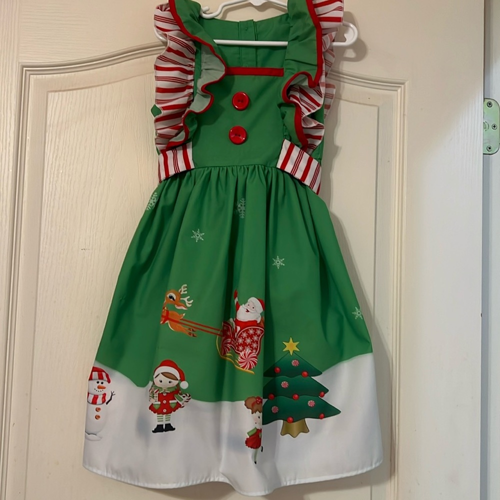 Green Christmas dress
